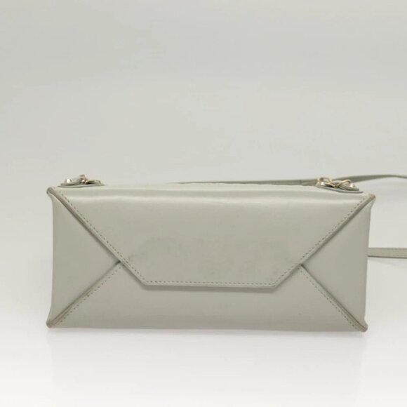 BALENCIAGA Hand Bag Leather 2way Gray Gold - Picture 3 of 15